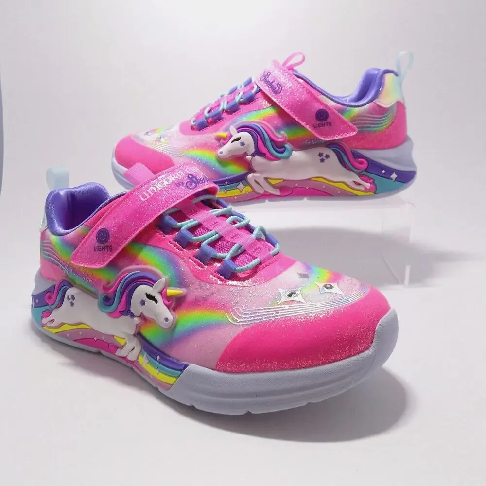 Skechers Unicorn Chaser Light-Up Girls Sneaker - Kids Size 3